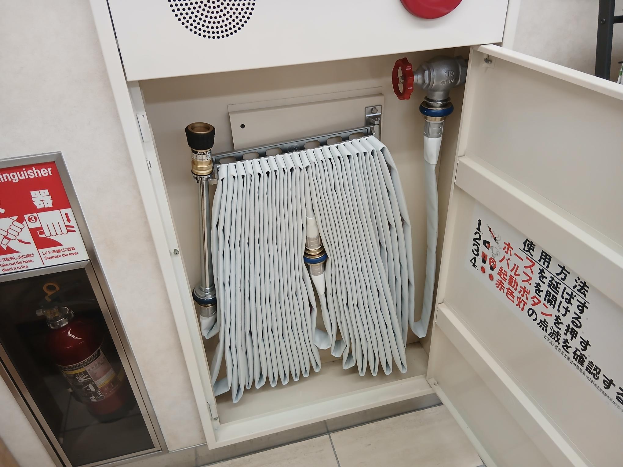 屋内消火栓ホース交換対応