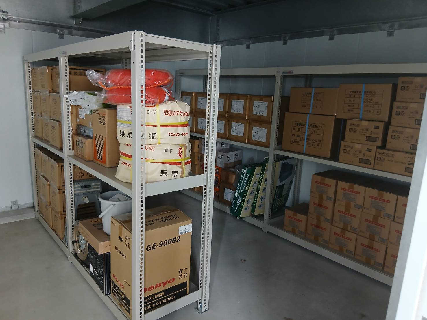 災害用備蓄品納品